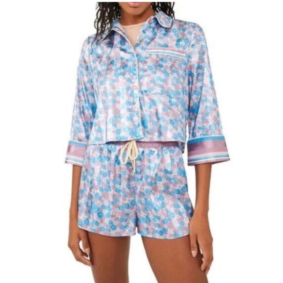 Free People Other - 13. FREE PEOPLE pillow Talk PJ Set- cool Lavendar size M